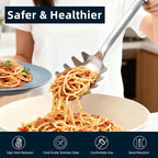 Safring Stainless Steel Soup Ladle and Spaghetti Spoon Set, Heat Resistant - Image 4
