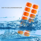 Ice Cube Trays with Lid BPA Free, 4 Pack 56 Ice Easy Release Flexible Silicone - Image 6