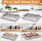 Cooling Rack for Baking 3 Tiers, Stainless Steel Baking Cooking Cooling Racks - Image 3