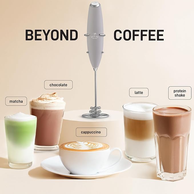 Zulay Kitchen Patented Tornado Triple Whisk Milk Frother - Image 3