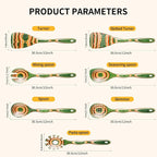 7Pcs Pakkawood Kitchen Utensils Set - Image 2