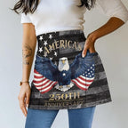Server Apron with 3 Pockets, Waterproof Oil Waitress Waiter Half Apron - Image 2