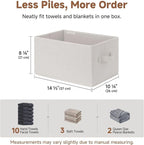StorageWorks Foldable Shelf Organizer Bins, Closet Storage Baskets - Image 5