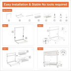 Dataroad Under Sink Organizers And Storage Pull Out Cabinet Organizer 2 Tier - Image 6