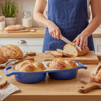 Double Dutch Oven Pot with Lid, Enameled Cast Iron Bread Loaf Pan, Dutch Oven - Image 2