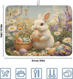 Easter Bunny Eggs Dish Drying Mat - Image 2