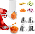 Slicer Shredder Attachment for KitchenAid Stand Mixer, Cheese Grater Attachment by GuanQiao