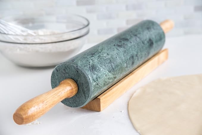 Fox Run Marble Rolling Pin and Base - Image 7