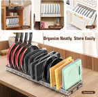 Housolution Cutting Board Organizer Rack, Expandable Baking Tray and Cookie - Image 6