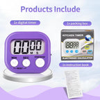 2 Pack Pack Digital Kitchen Timer Magnetic Digital Timer - Image 3