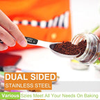 Wildone 14 Pack Stainless Steel Measuring Spoons Set, Including 8 Double Sided - Image 2
