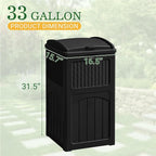 Greesum 33 Gallon Outdoor Trash Can - Image 7