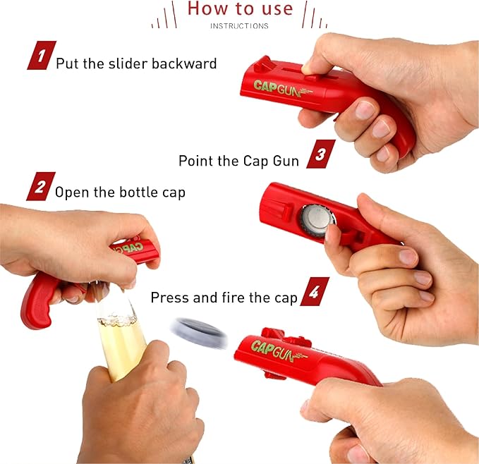 Cap Shooting Bottle Opener Gun - Image 4
