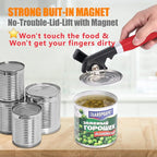 2 in 1 Safety Can Opener Manual Smooth Edge & Bottle Opener, - Image 2