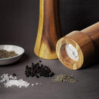 Wooden Salt and Pepper Grinder Set Chess Piece Design – Refillable Manual Spice - Image 6