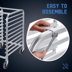 Profeeshaw Bun Pan Bakery Rack 10 Tier - Image 6