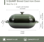 Premium Enameled Cast Iron Dutch Oven - Image 6