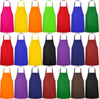 Foaincore Bib Aprons, Unisex Apron No Pocket Bulk Machine Washable Plain Aprons by Foaincore