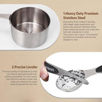 Magnetic Measuring cups and spoons Set, 5 Stainless Steel Magnetic Measuring - Image 4