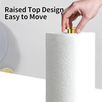 YIGII Heavy Marble Base Paper Towel Holder Countertop - Image 3