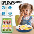 Silicone Ice Cube Trays 3Packs, Easy Release Ice Cube Molds - Image 3