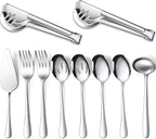 Patelai Serving Utensils Set Include Stainless Steel Large Spoons Slotted by Patelai
