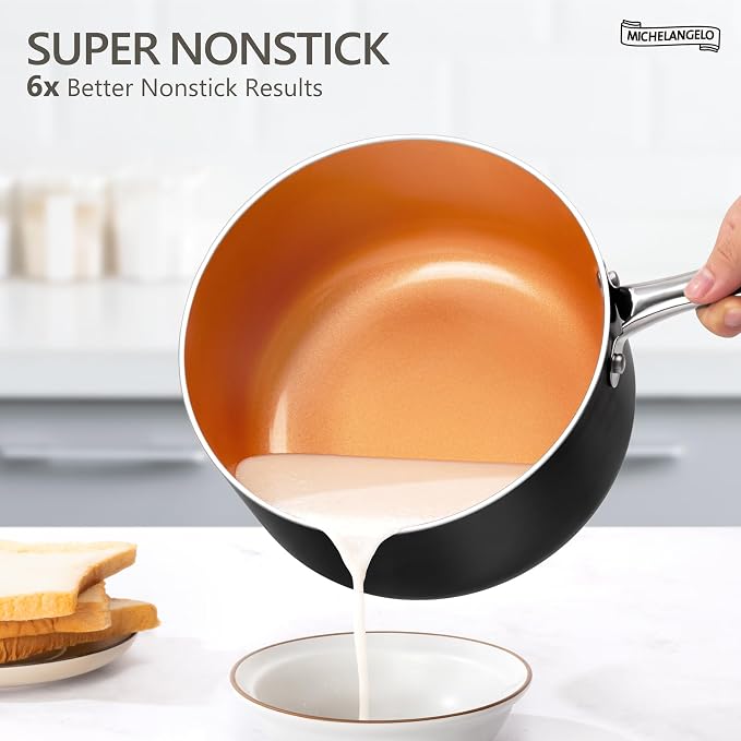 MICHELANGELO 4 Quart Saucepan - Image 2