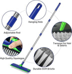 Floor Scrub Brush with Long Handle: 3 in 1 Heavy-Duty Floor Scrubber Brush with - Image 6