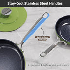 Nuwave Lux 13pc Forged Lightweight Cookware Set PFAS Free, Healthy G10 Duralon - Image 7