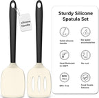 Coukre 2 Pack Silicone Spatula Set, High Heat Resistant, BPA Free Kitchen - Image 3