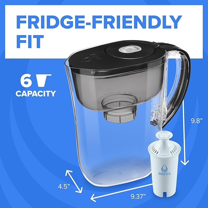 Brita Small 6 Cup Water Filter Pitcher, 1 BritaPlus Filter - Image 7