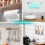 MGahyi Paper Towel Holder Wall Mount, Self Adhesive Or Drilling Paper Towel - Image 7