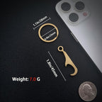 Titanium Bottle Opener, Small Keychain Beer Bottle Opener Can Opener - Image 3