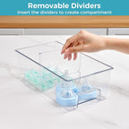 Vtopmart 6 Pack Clear Stackable Storage Drawers, Plastic Drawers - Image 6