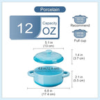 LOVECASA Mini Cocotte Set, 12 OZ Small Casserole Dishes - Image 3