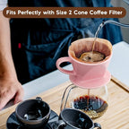 Pour Over Coffee Maker, Ceramic Pour Over Coffee Dripper, Manual Brew Maker - Image 2