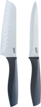 Glad Knife Set with Cutting Board, 5 Pieces | Sharp Santoku and Utility Knives - Image 3