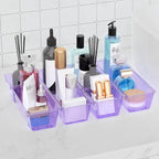 WOWBOX 6 Pack Clear Drawer Organizer Set, Acrylic Drawer Storage Trays - Image 6