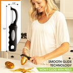 Spring Chef Premium Swivel Vegetable Peeler, Soft Grip Handle and Ultra Sharp - Image 4