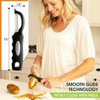 Spring Chef Premium Swivel Vegetable Peeler, Soft Grip Handle and Ultra Sharp - Image 3