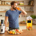 1.5 Gallon Drink dispenser, Glass Beverage Dispenser - Image 7