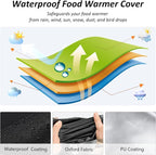 Food Warmer Cover, Heavy Duty Waterproof and Dustproof Covers - Image 3