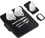 Silicone Dish Drying Mat for Kitchen Counter, Dish Drying Pad, Non-Slip Drain by COPLIB