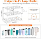 Lifewit Stackable Bottle Storage Organizer, Large Slot Water Bottle Tumbler Cup - Image 2