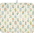 Floral Dish Drying Mat for Kitchen Counter Spring Summer Wild Flowers Diamond by Unknown