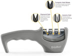4-in-1 Kitchen Knife Accessories: 3-Stage Knife Sharpener Helps Repair - Image 2