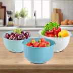 Set of 3 Mixing Bowls with Pour Spout-Nesting Design Saves Space - Image 3