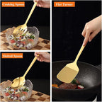 Homquen Gold Kitchen Utensils Set 4pcs, Titanium Gold Plating Stainless Steel - Image 6