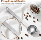 4PCS Coffee Scoop Spoons, 15ML Stainless Steel Measuring Spoons - Image 3