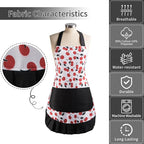 Vintage Floral Apron for Women - Image 8